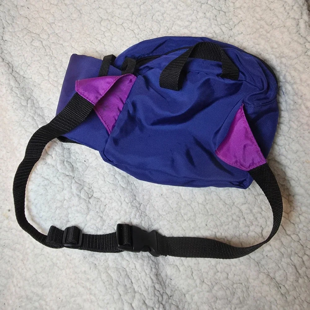 Vintage Coleman Outdoor Waist Pack 90s Retro Blue Purple